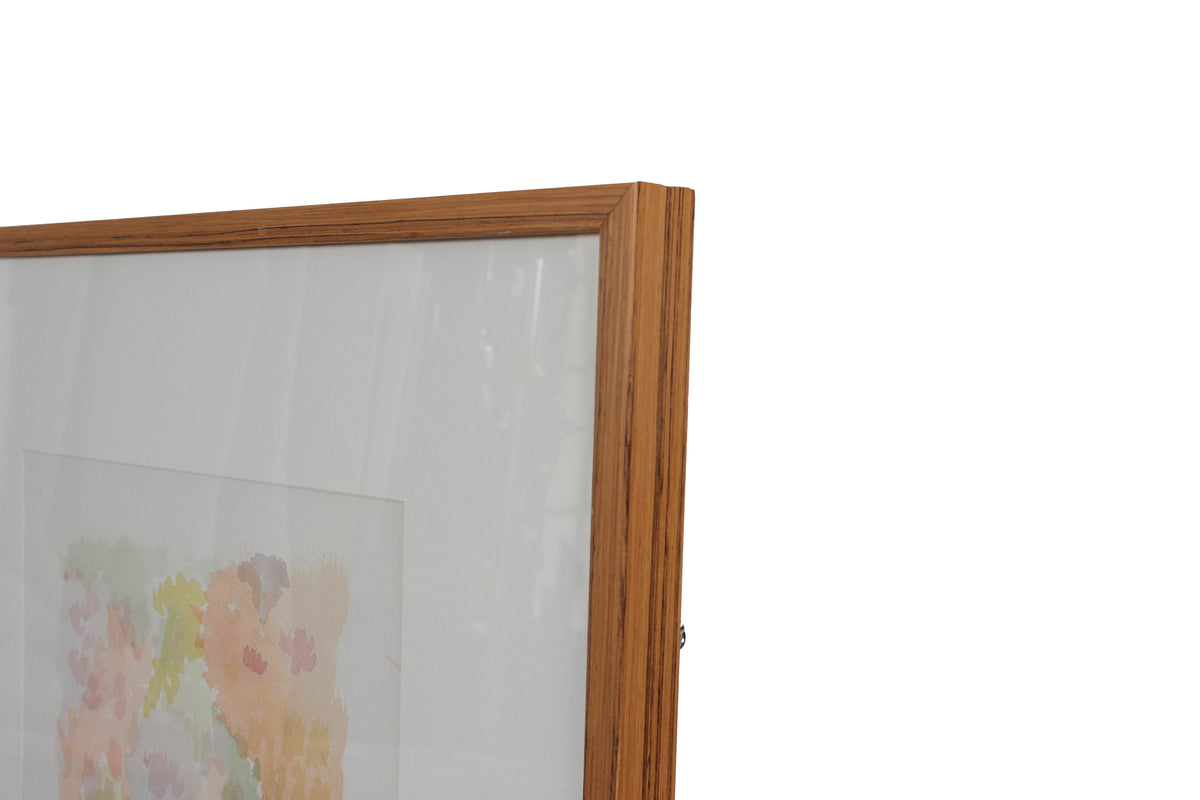 Sunny Pointillism Abstraction <br>1963 Watercolor <br><br>#98101