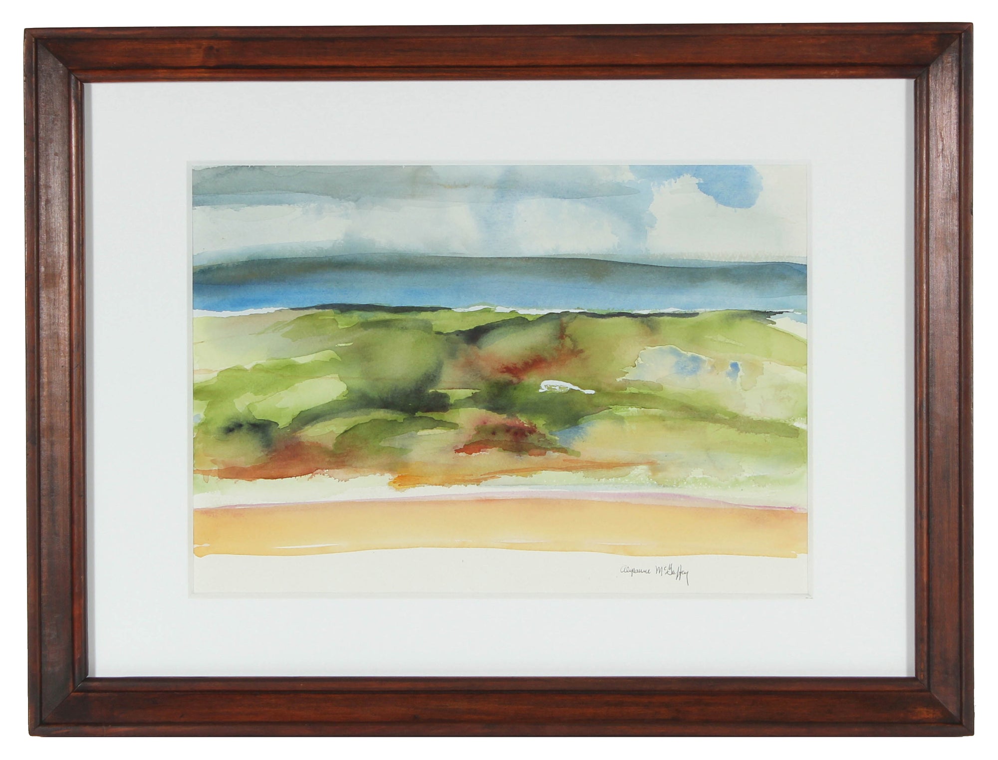 <i>Sonoma Beach, CA</i> <br>20th Century Watercolor<br><br>#43736