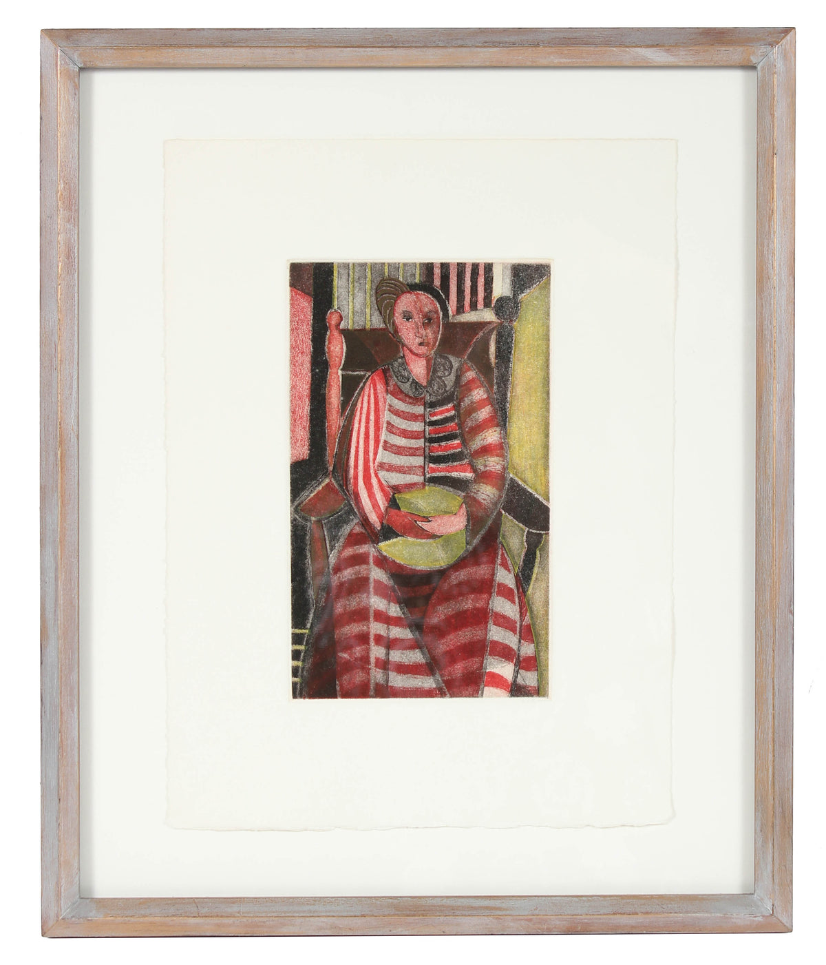&lt;i&gt;Woman in Striped Dress&lt;/i&gt;&lt;br&gt;1949 Etching&lt;br&gt;&lt;br&gt;#83510