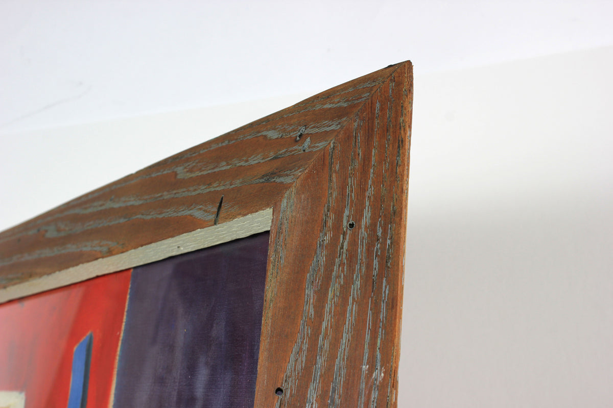 Geometric Still Life with Easel<br>Mid-Late 20th Century Oil on Paper<br><br>#A3859