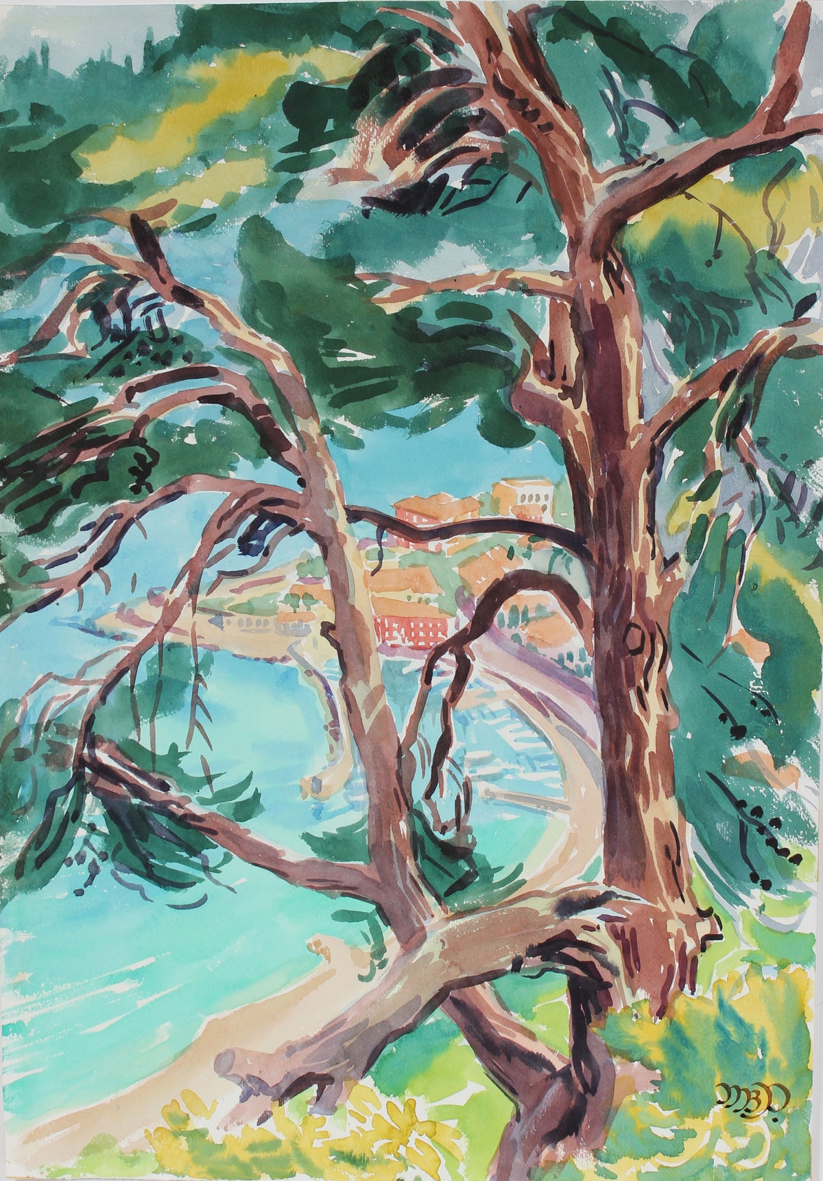&lt;i&gt;Ancient Pines&lt;/i&gt; &lt;br&gt; May 14, 1965 Watercolor &lt;br&gt;&lt;br&gt;A3636