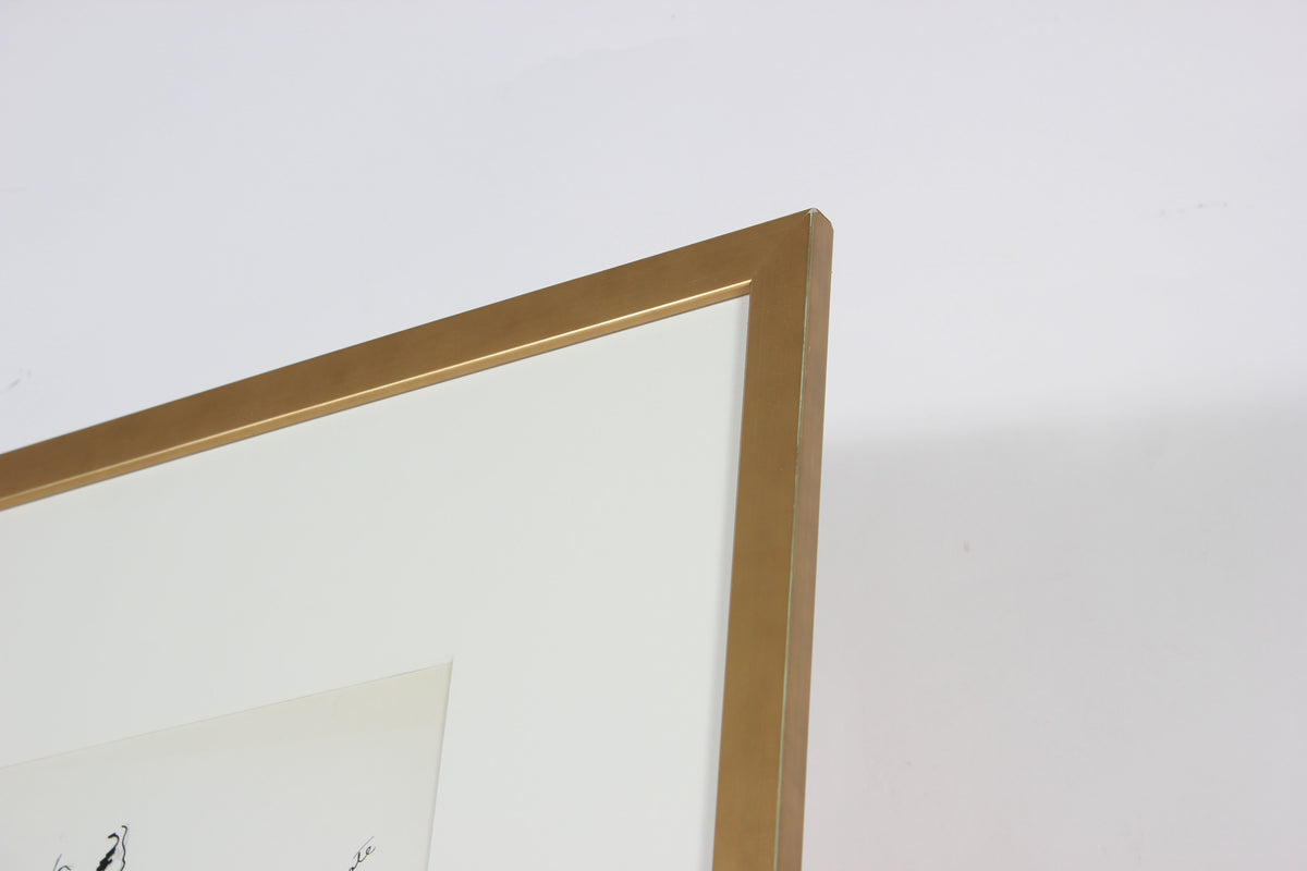 Spring Dress with Bowed Collar<br> Gouache & Ink Fashion Illustration<br><br>#26153