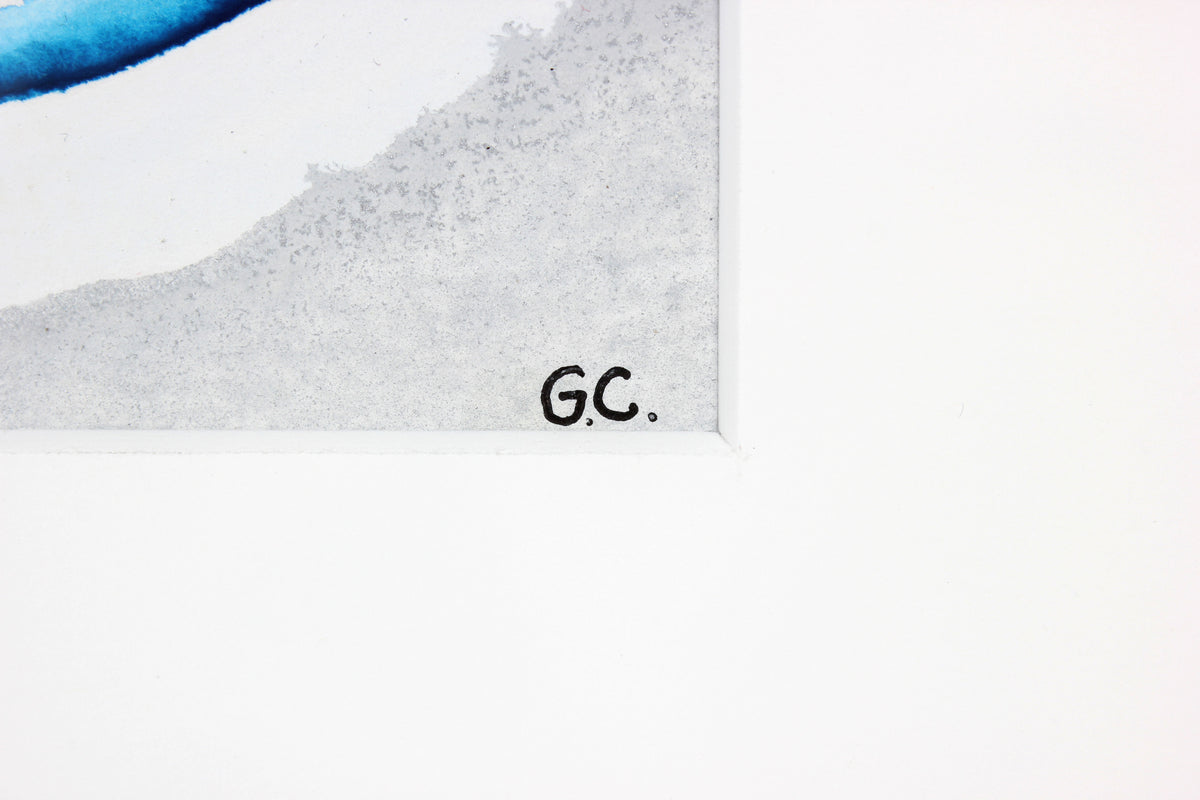 <i>Water Ripples - au soleil</i> <br>2018 Watercolor & Ink <br><br>#A6062