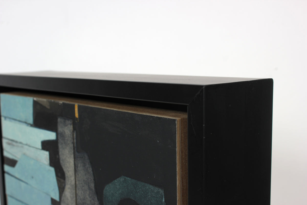 Abstract Collage Wood Panel<br>2016 Mixed Media<br><br>#87375