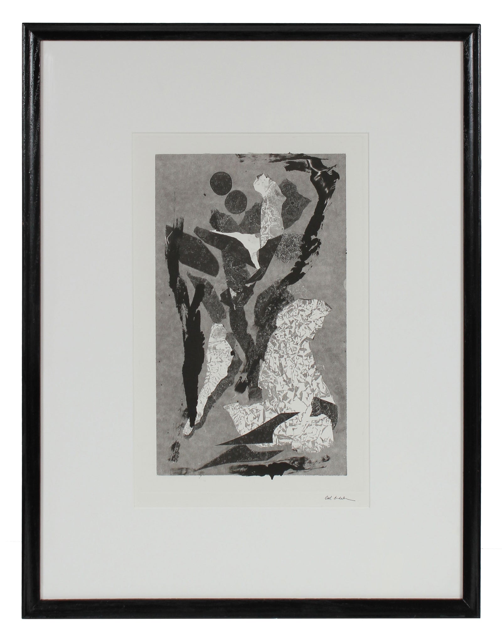 Modernist Abstracted Figures <br>1990-2000s Monotype <br><br>#99304