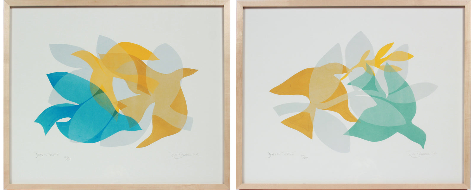 <i> Doves in Flight I & II</i> <br>Set of Two Limited Edition Archival Prints <br><br>ART-16826