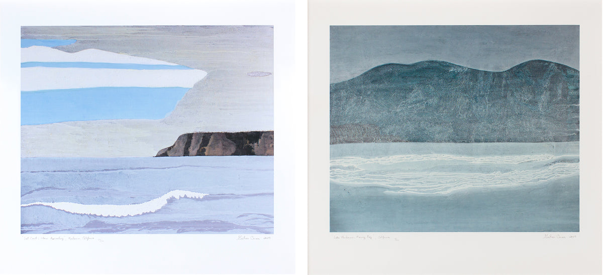 <i>Lost Coast: Storm Approaching</i> & <i>Lake Mendocino: Morning Fog</i> <br>Set of Two Limited Edition Archival Prints <br><br>ART-16838