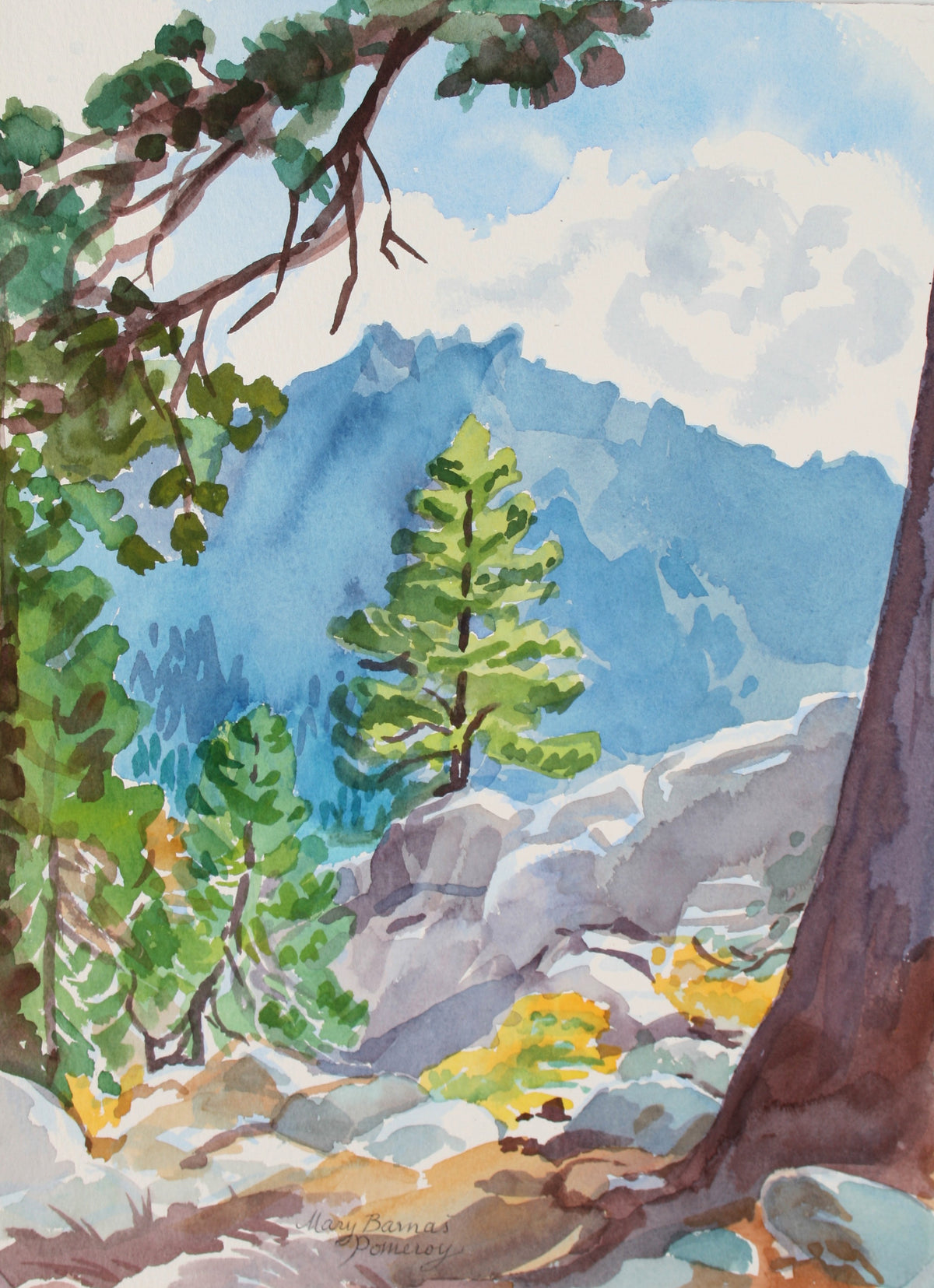 &lt;i&gt;Toward Thunder Mountain&lt;/i&gt;&lt;br&gt;September 1997 Watercolor&lt;br&gt;&lt;br&gt;#72027
