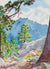 <i>Toward Thunder Mountain</i><br>September 1997 Watercolor<br><br>#72027