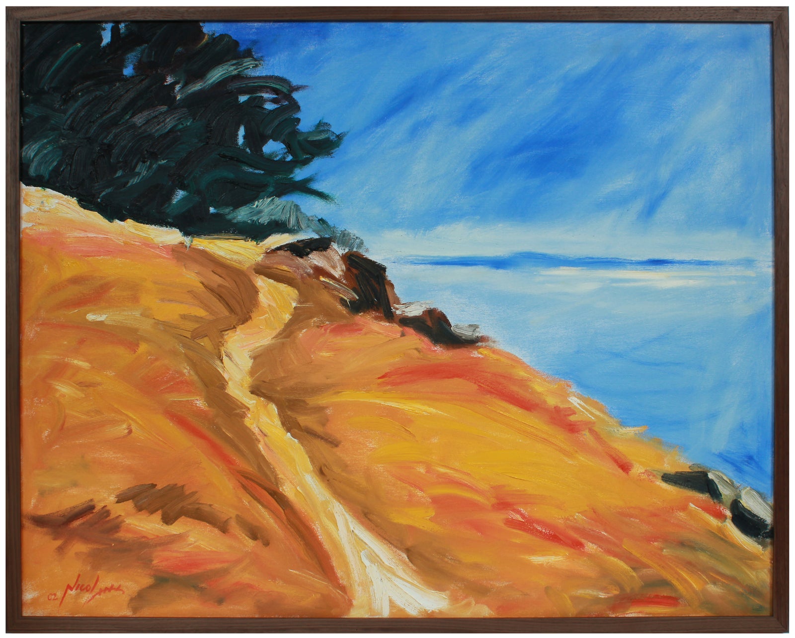 Abstracted Coastal Cliffs <br>2002 Oil <br><br>#B0012