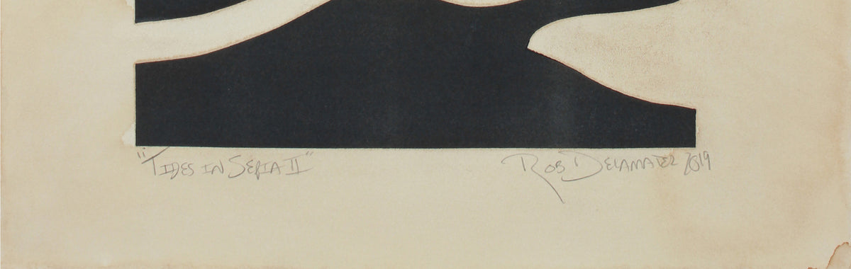 <i>Tides in Sepia II</i> <br>2019 Monotype & Coffee <br><br>#B0076