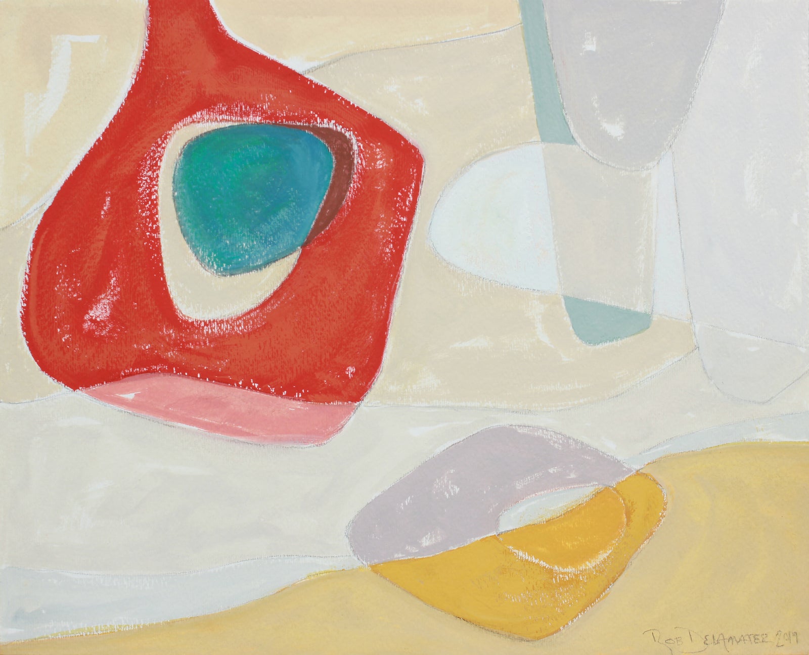 <i>Tideland III</i> <br>2019 Gouache & Graphite <br><br>#B0078