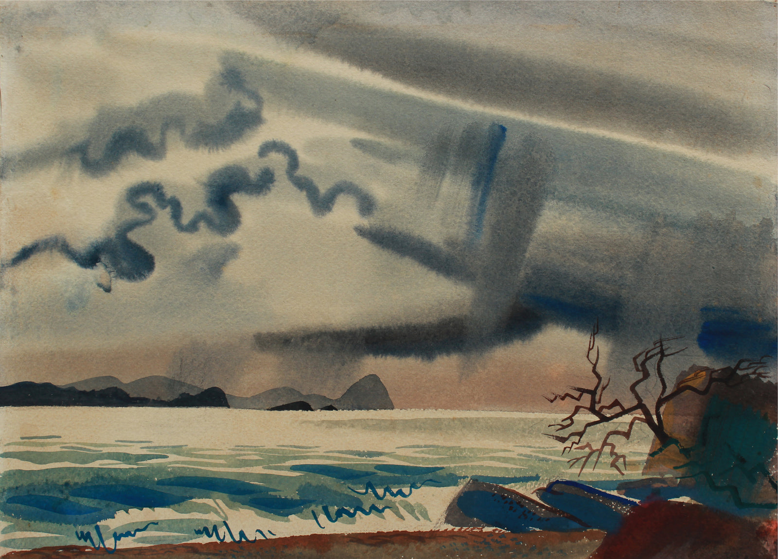 <i>Letye</i> <br>1945 Gouache & Graphite <br><br>#B0147