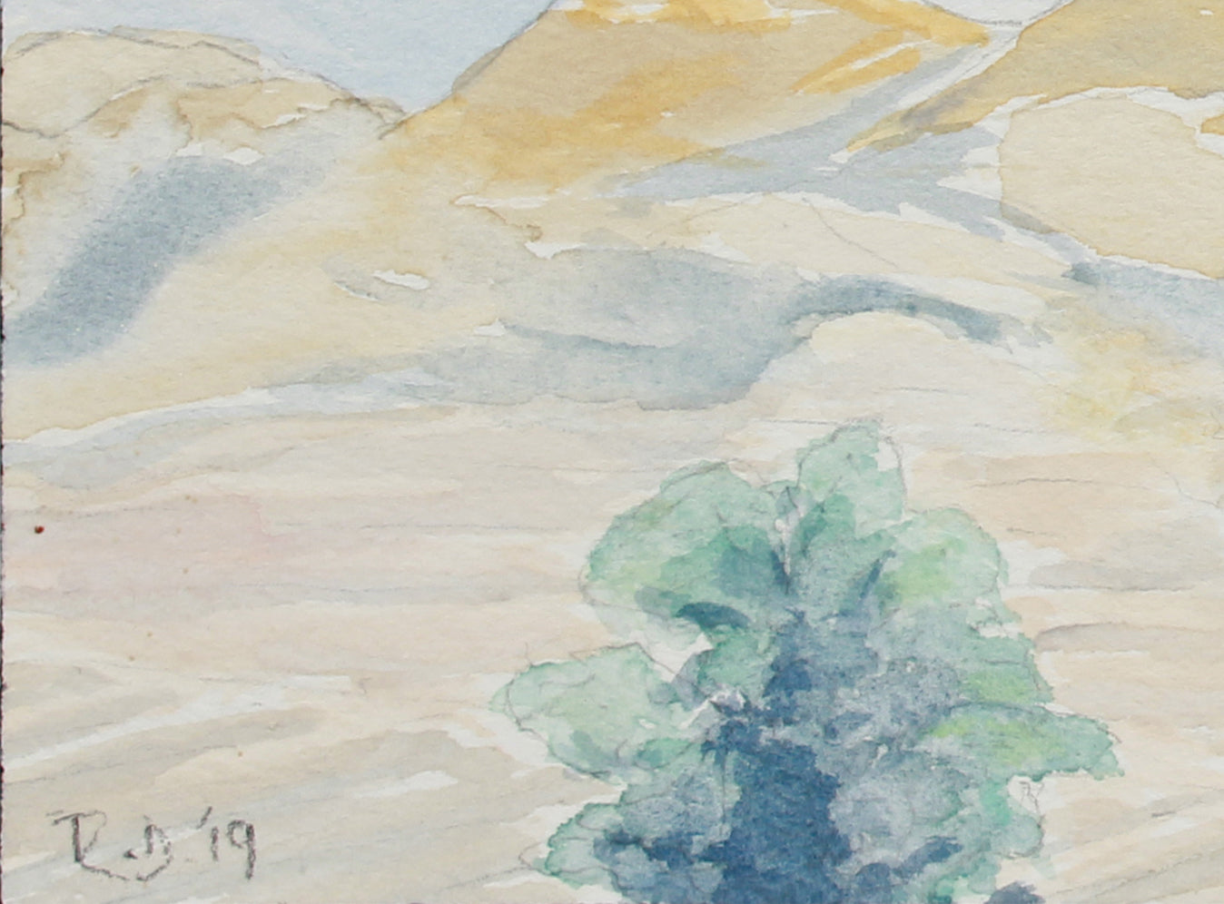 <i>South to the Mediterranean</i> <br>2019 Gouache <br><br>#B0197