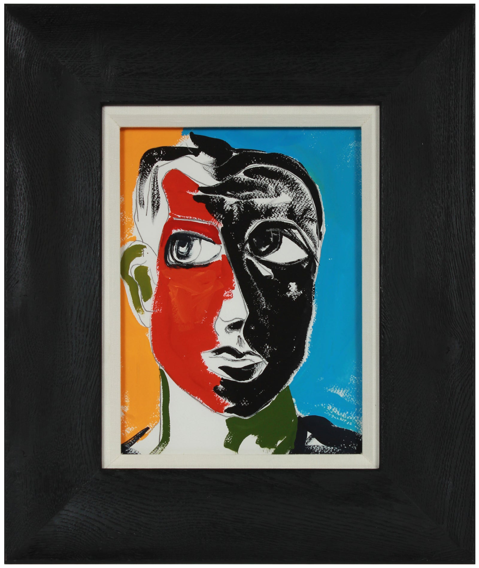 <i>Self Portrait in Spain</i> <br>2019 Gouache <br><br>#B0200