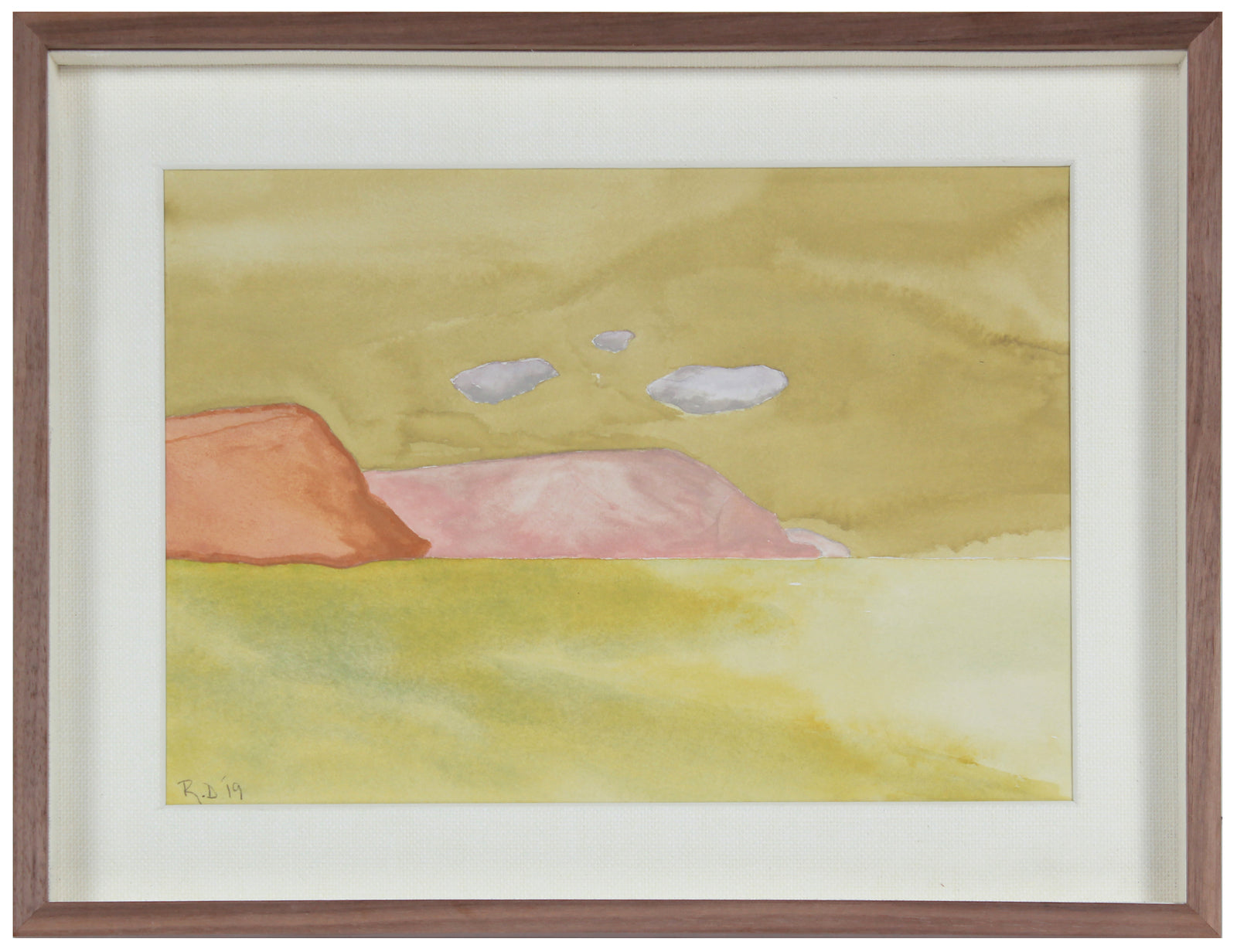 <i>Afternoon Heat, the Mediterranean Sea</i> <br>2019 Gouache <br><br>#B0201