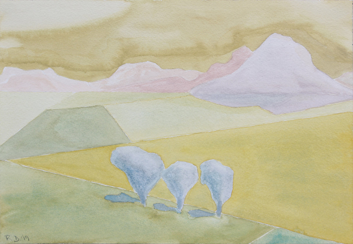 <i>Fields of Andalusia</i> <br>2019 Gouache <br><br>#B0202