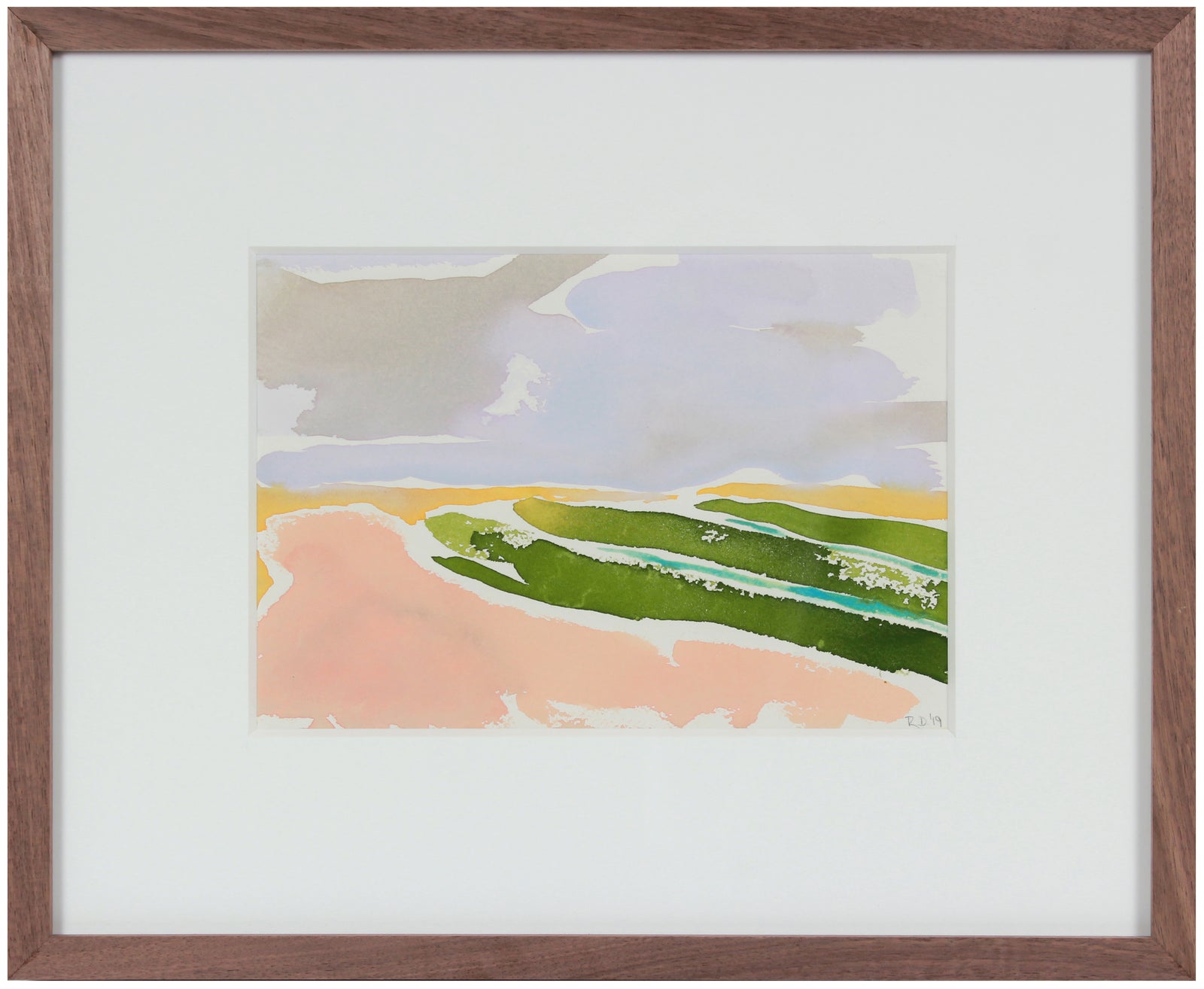 <i>Andalusian Fields II</i> <br>2019 Gouache <br><br>#B0203