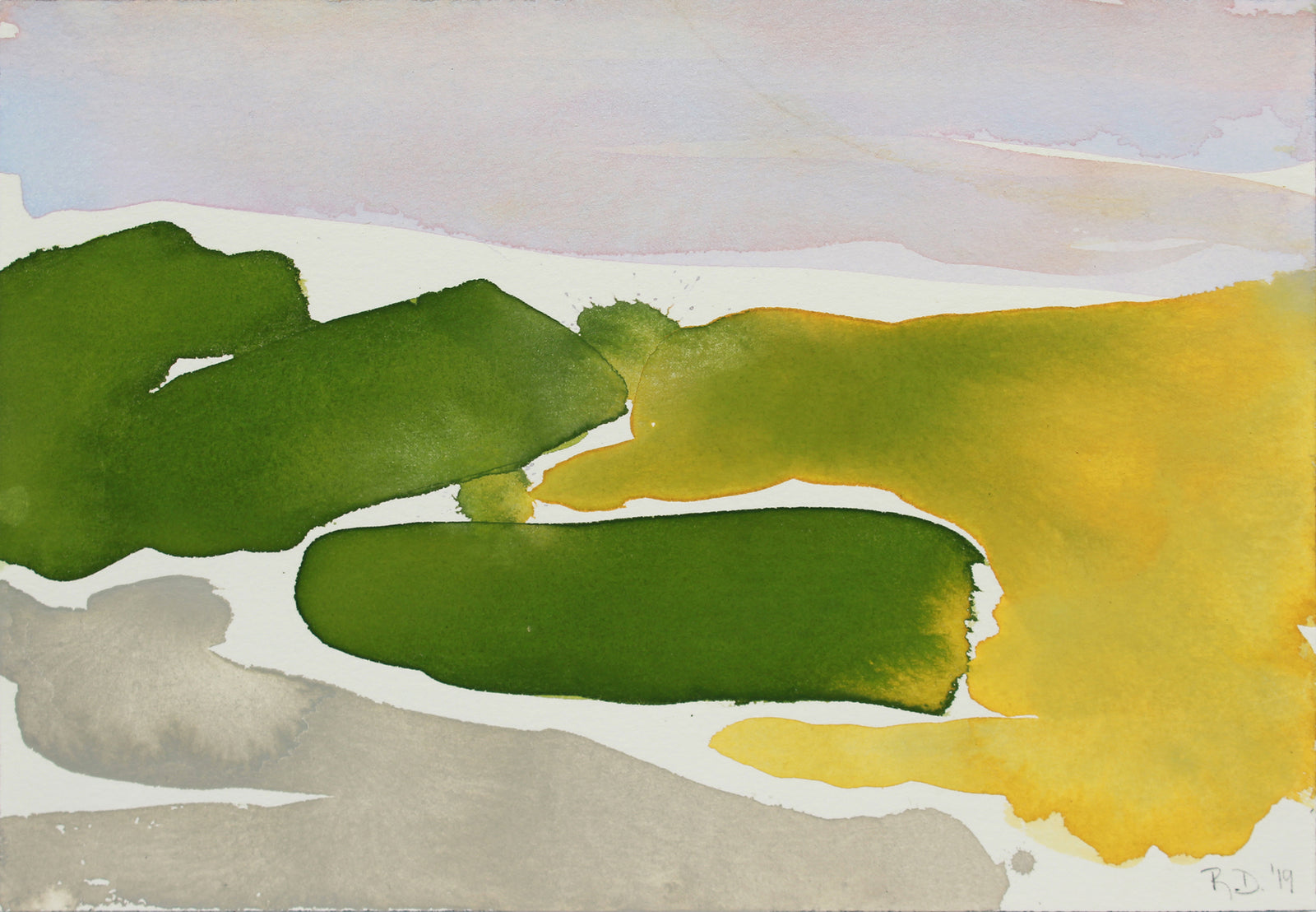 <i>Andalusian Fields III</i> <br>2019 Gouache <br><br>#B0204