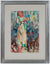 Standing Expressionist Figure <br>Mid Century Watercolor <br><br>#B0216