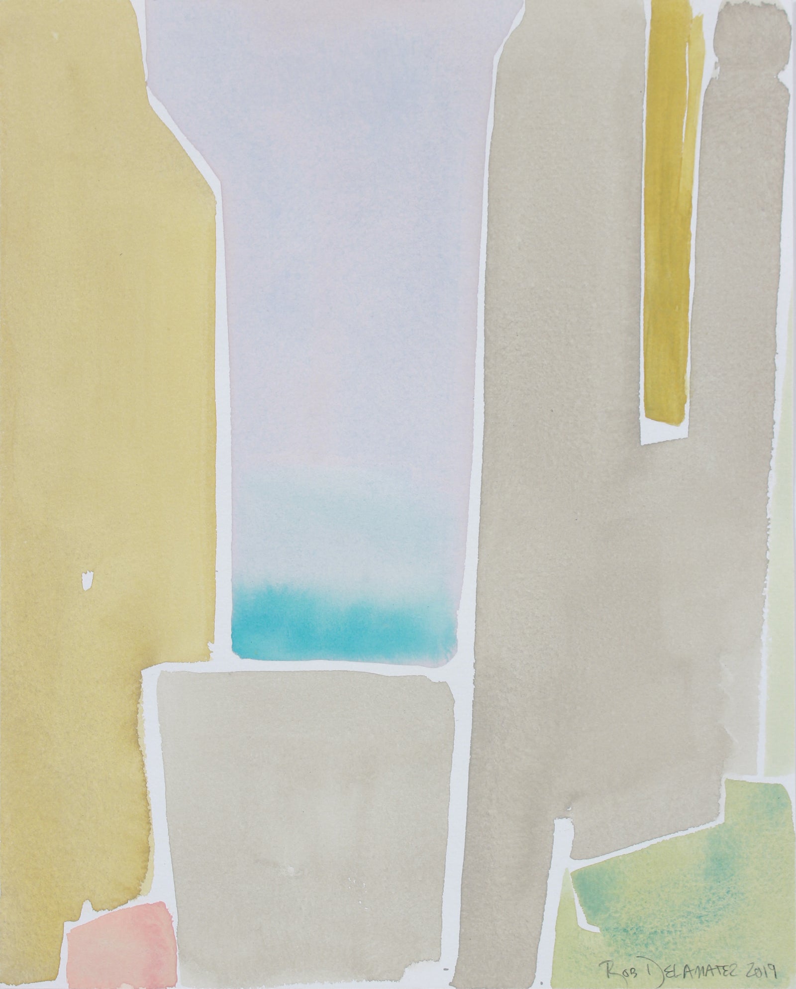 <i>View to the Sea I</i> <br>2019 Gouache <br><br>#B0237