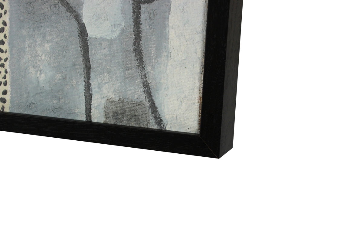 <i>Mon École de Paris</i> <br>2019 Oil on Canvas Mounted to Wood <br><br>#B0349