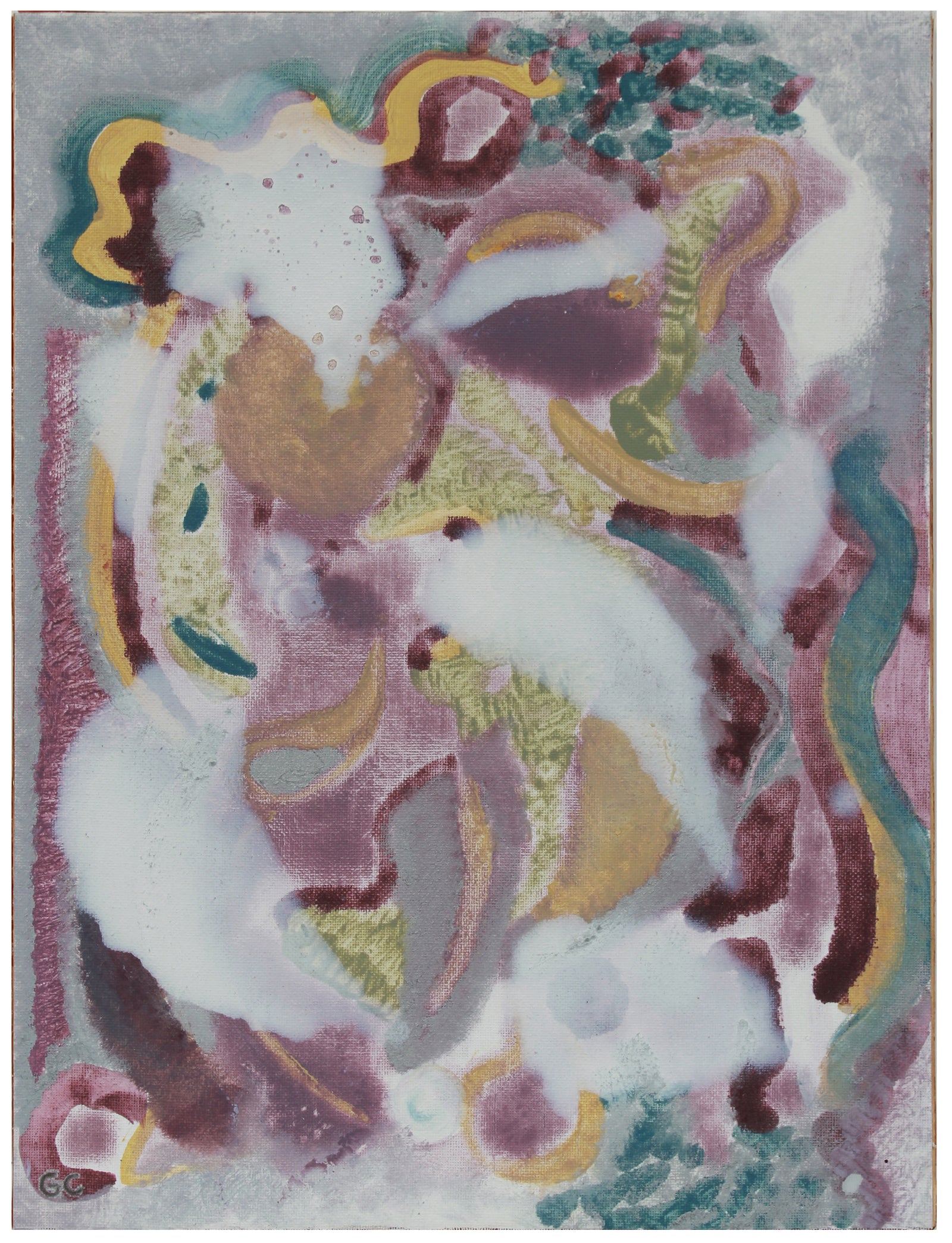 <i>Lyrical I</i> <br>2019 OIl on Canvas Mounted to Wood <br><br>#B0353