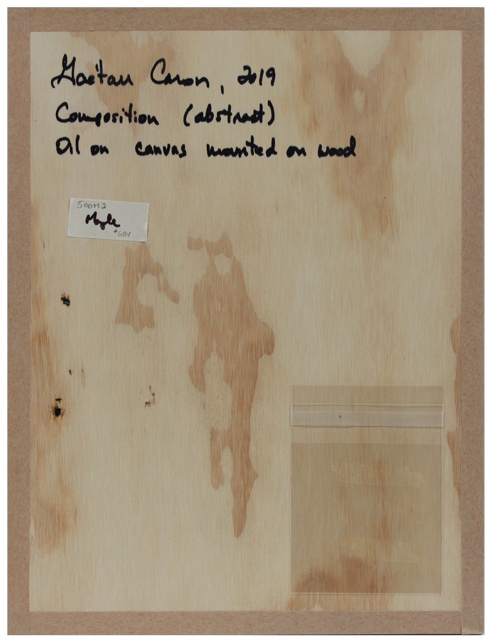 <i>Lyrical I</i> <br>2019 OIl on Canvas Mounted to Wood <br><br>#B0353