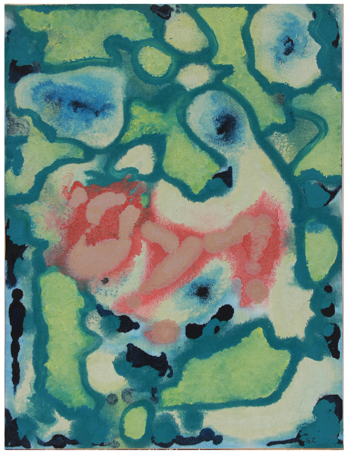 <i>Lyrical III</i> <br>2019 Oil on Canvas Mounted to Wood <br><br>#B0355