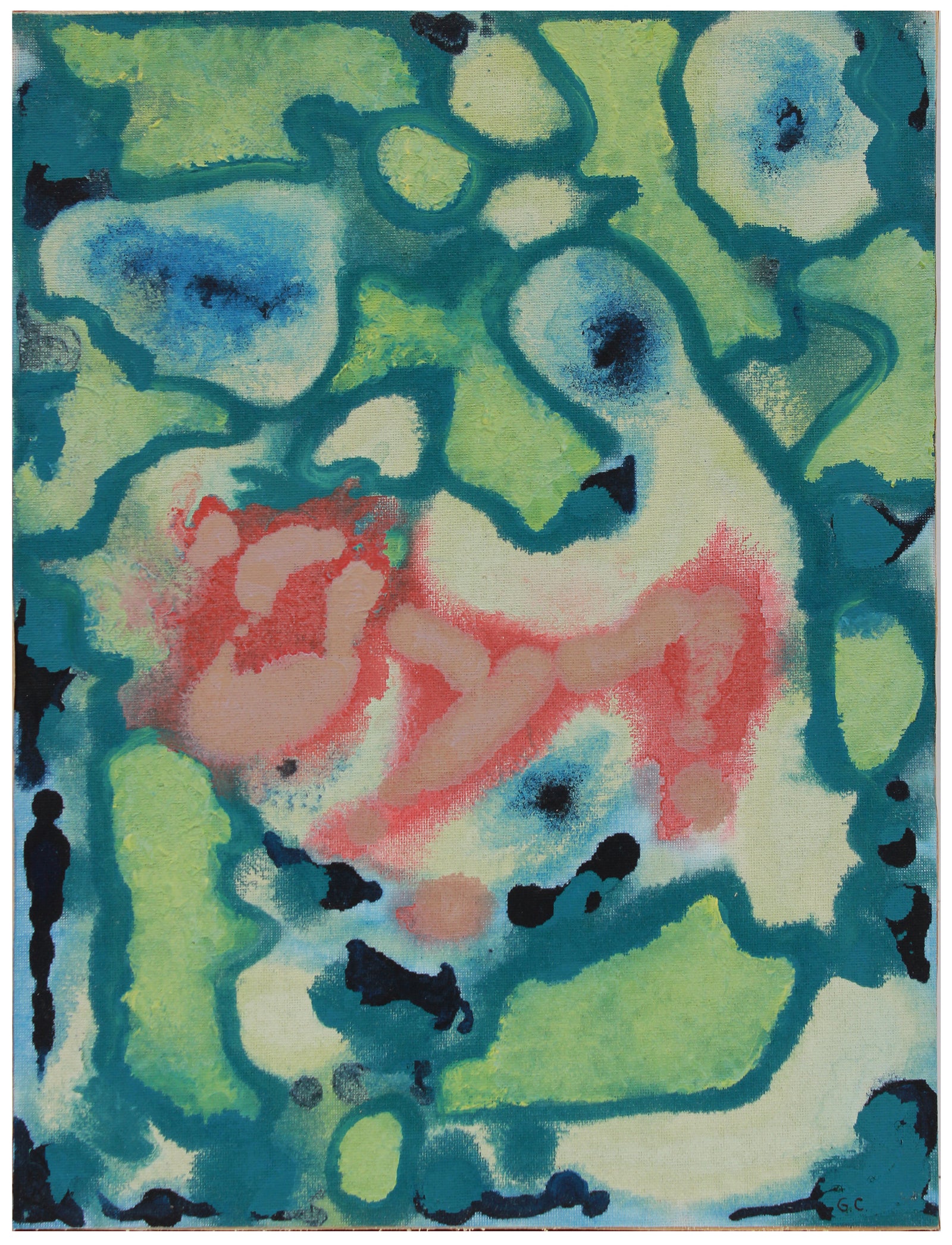 <i>Lyrical III</i> <br>2019 Oil on Canvas Mounted to Wood <br><br>#B0355