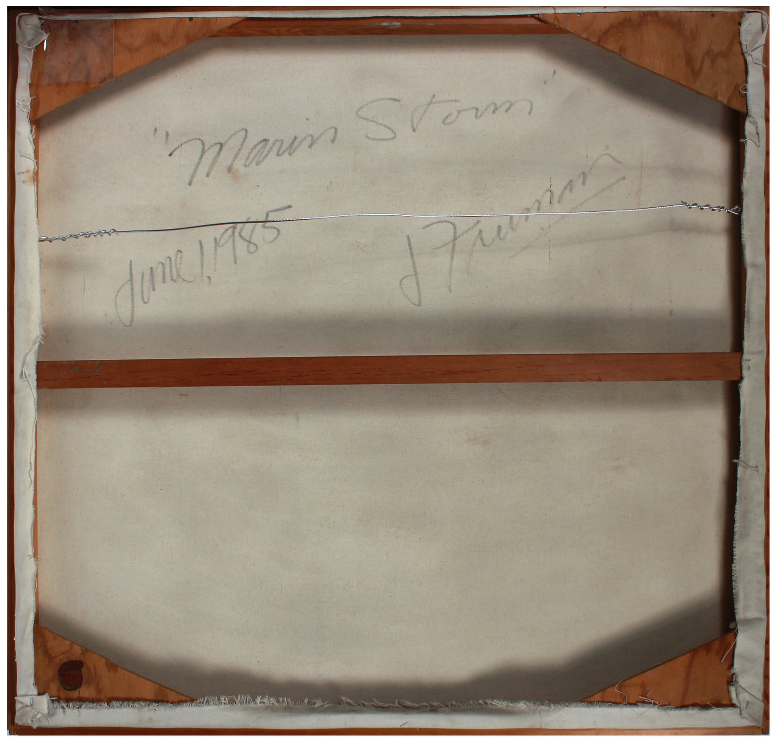 <i>Marin Storm</i> <br>1985 Oil <br><br>#B0375