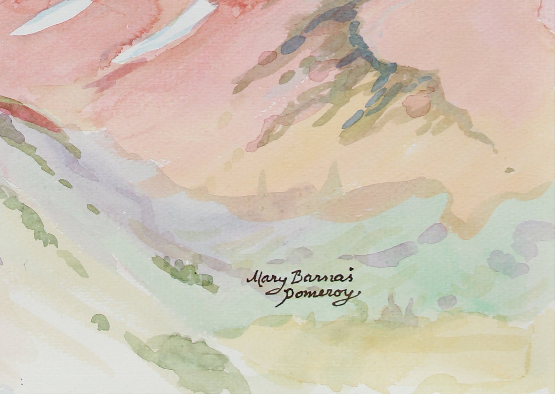 <i>Mount Shasta from above Panthen Meadows</i> <br> October 1999 Watercolor <br><br>B0536