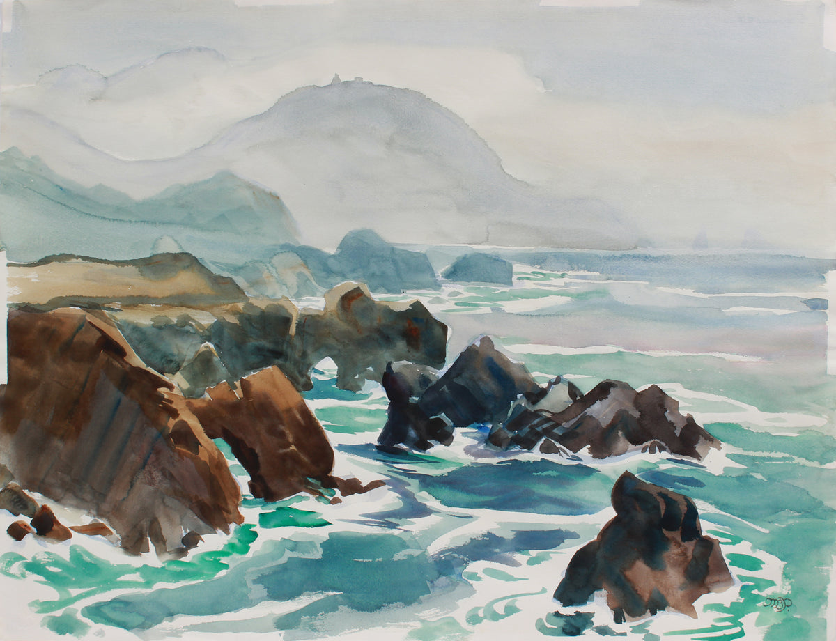 &lt;i&gt;Fog on the Coast&lt;/i&gt; &lt;br&gt; 1978 Watercolor &lt;br&gt;&lt;br&gt;#B0540
