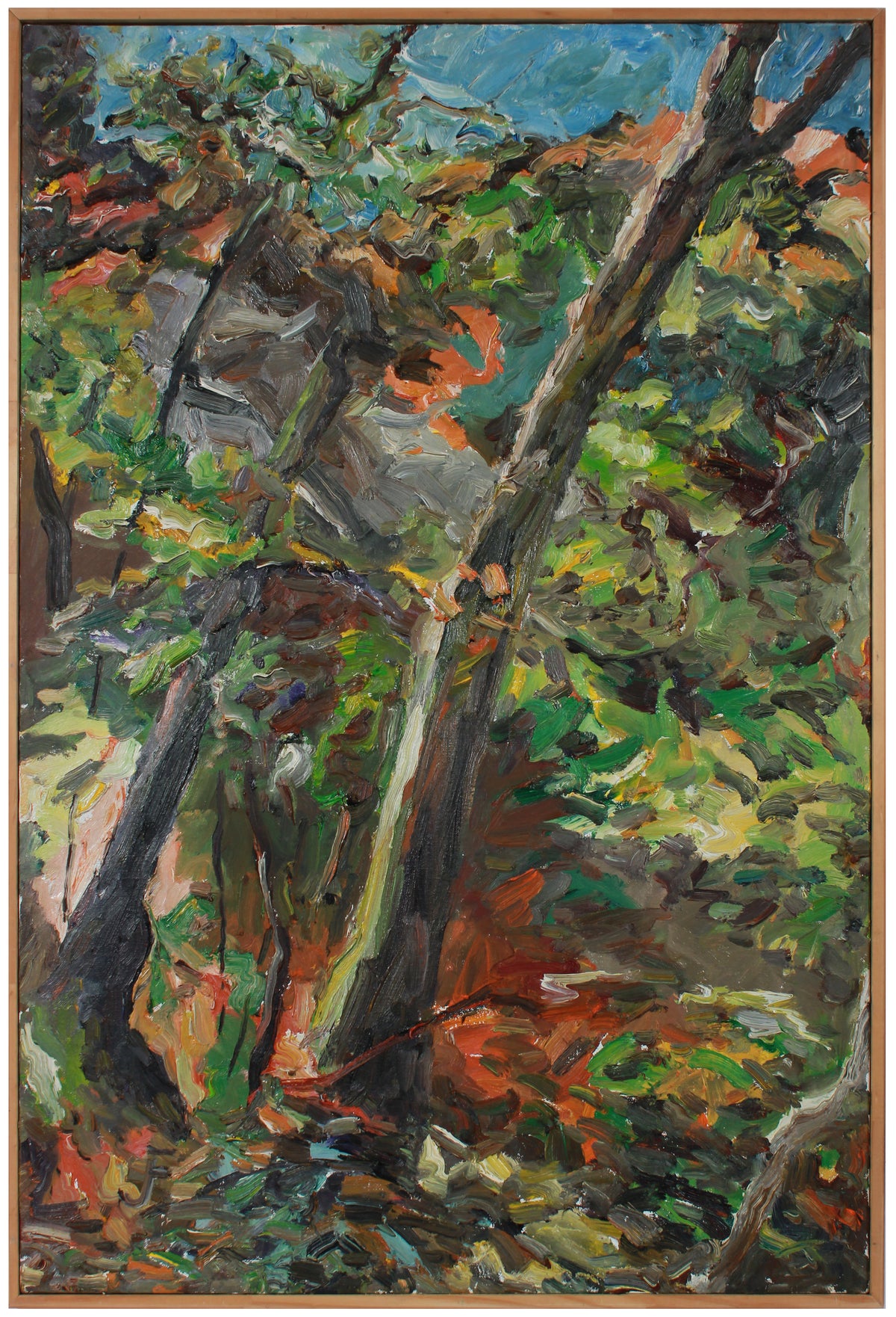 Expressionist Forest Landscape &lt;br&gt;2002 Oil &lt;br&gt;&lt;br&gt;#B0707