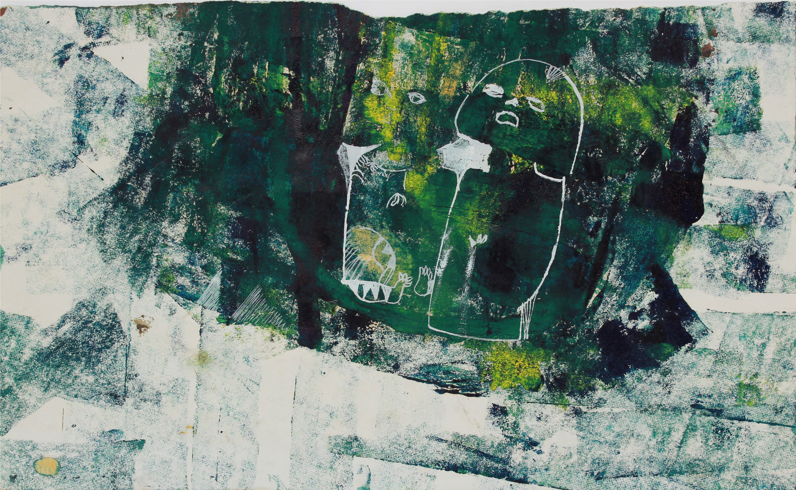 Surreal Deconstruction <br>1950-60s Gouache & Ink <br><br>#B0797