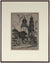 <i>Mission Delores, Old & New</i> <br>Early 20th Century Etching <br><br>#B0840