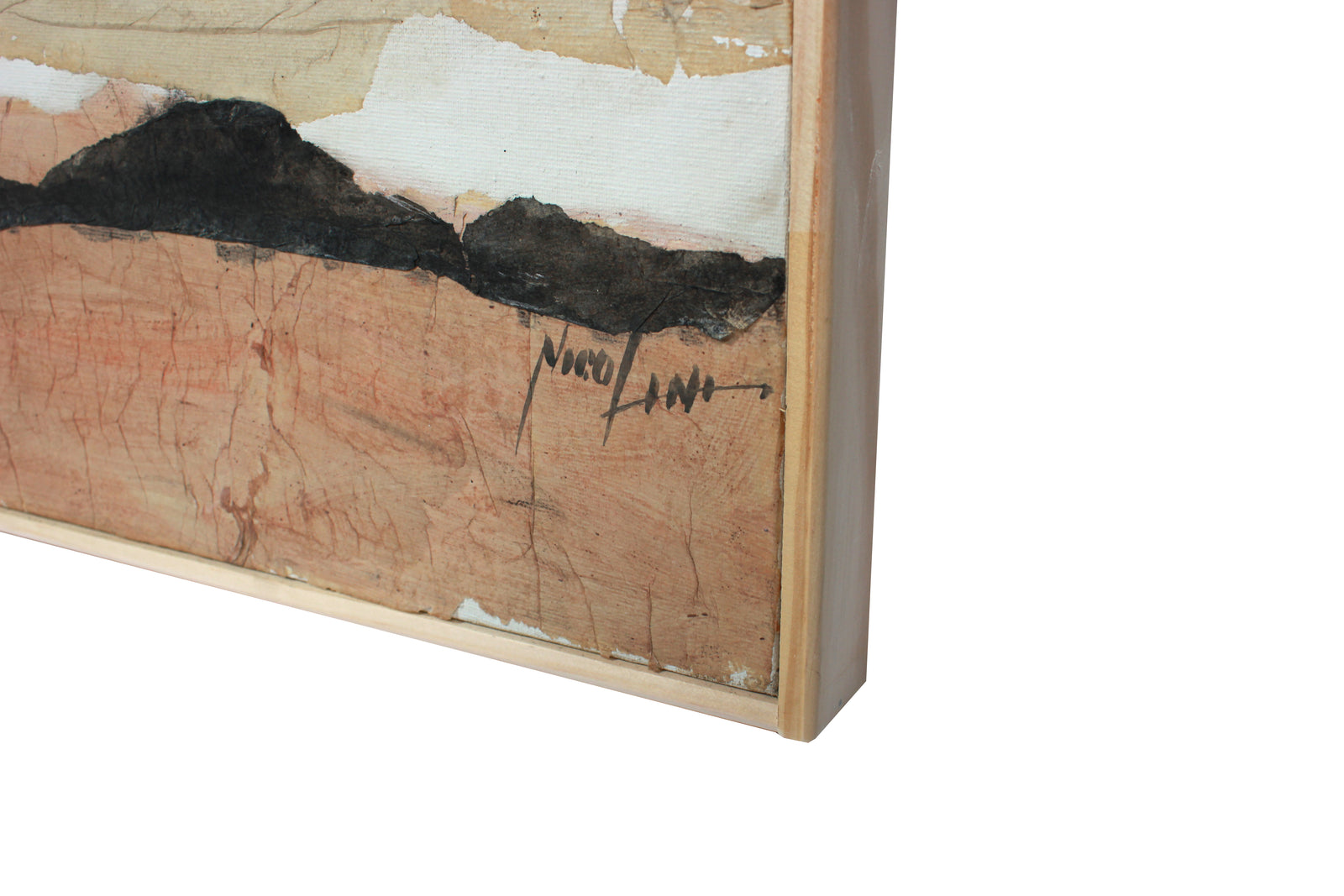 Tall Abstracted Landscape <br>20th Century Oil <br><br>#B0862