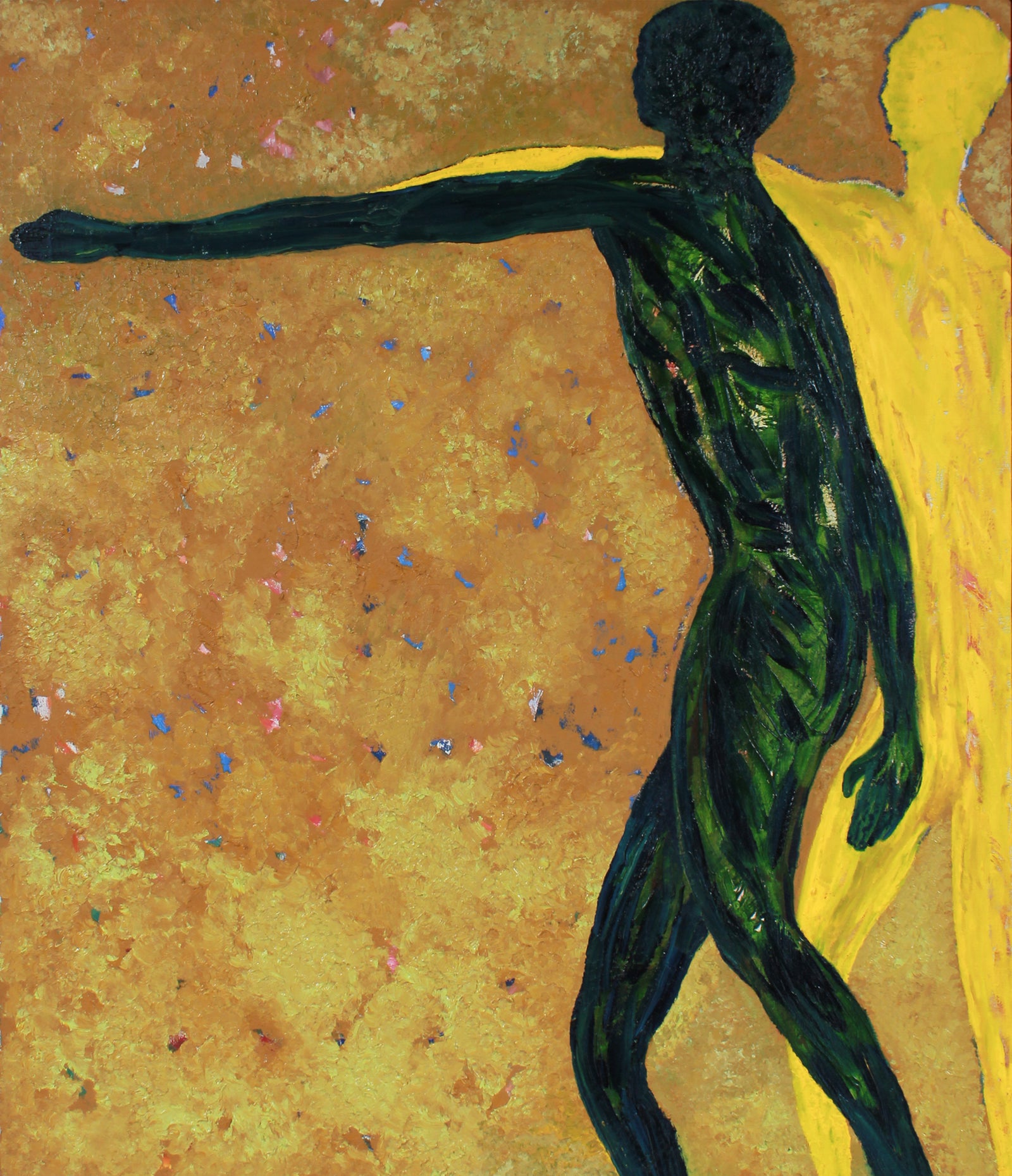 <i>Never Alone or Jamais seul</i> <br>2020 Oil on Canvas <br><br>#B0952