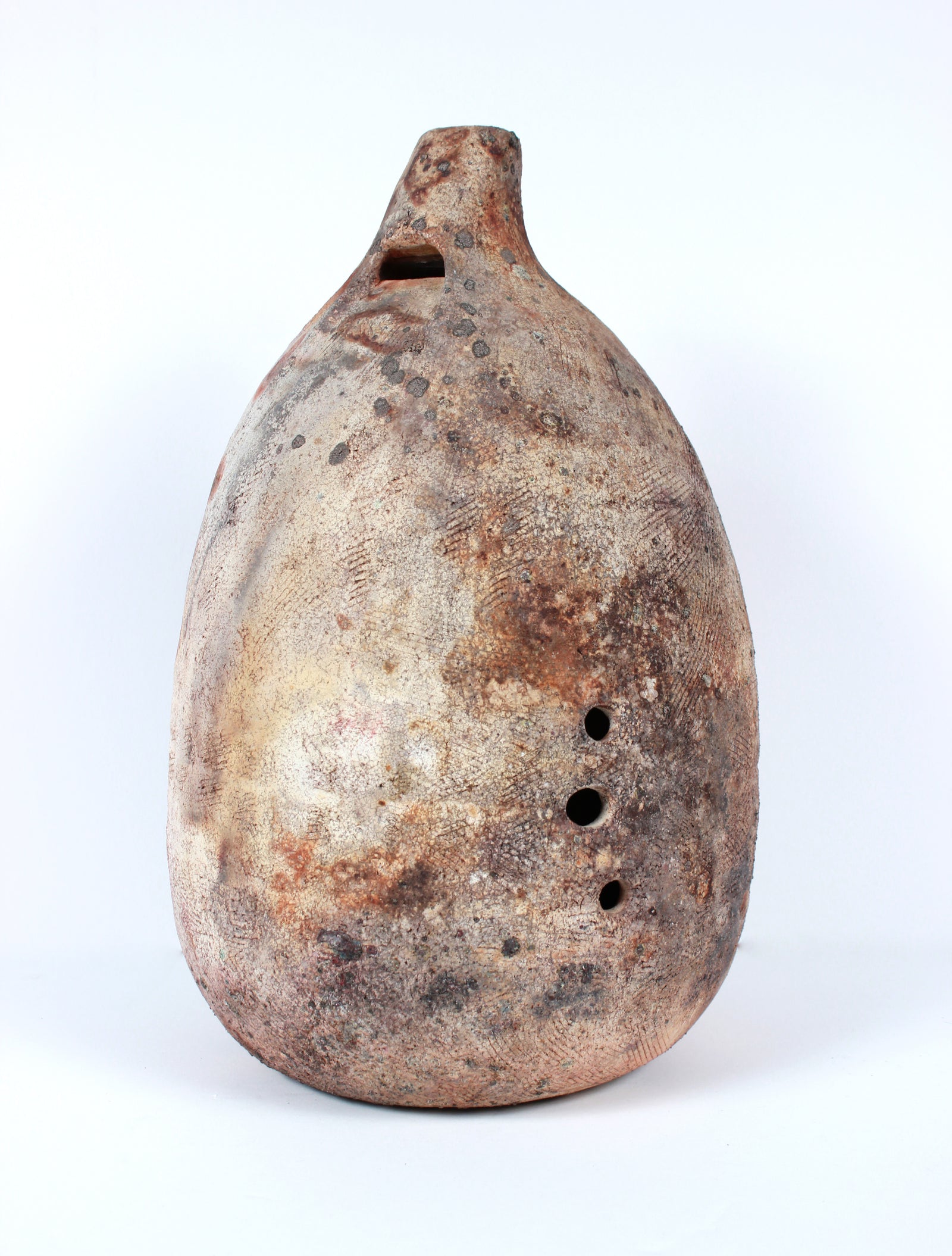 1980s Earthenware <i>Huaca</i> with Raised Detailing <br><br>#B0958