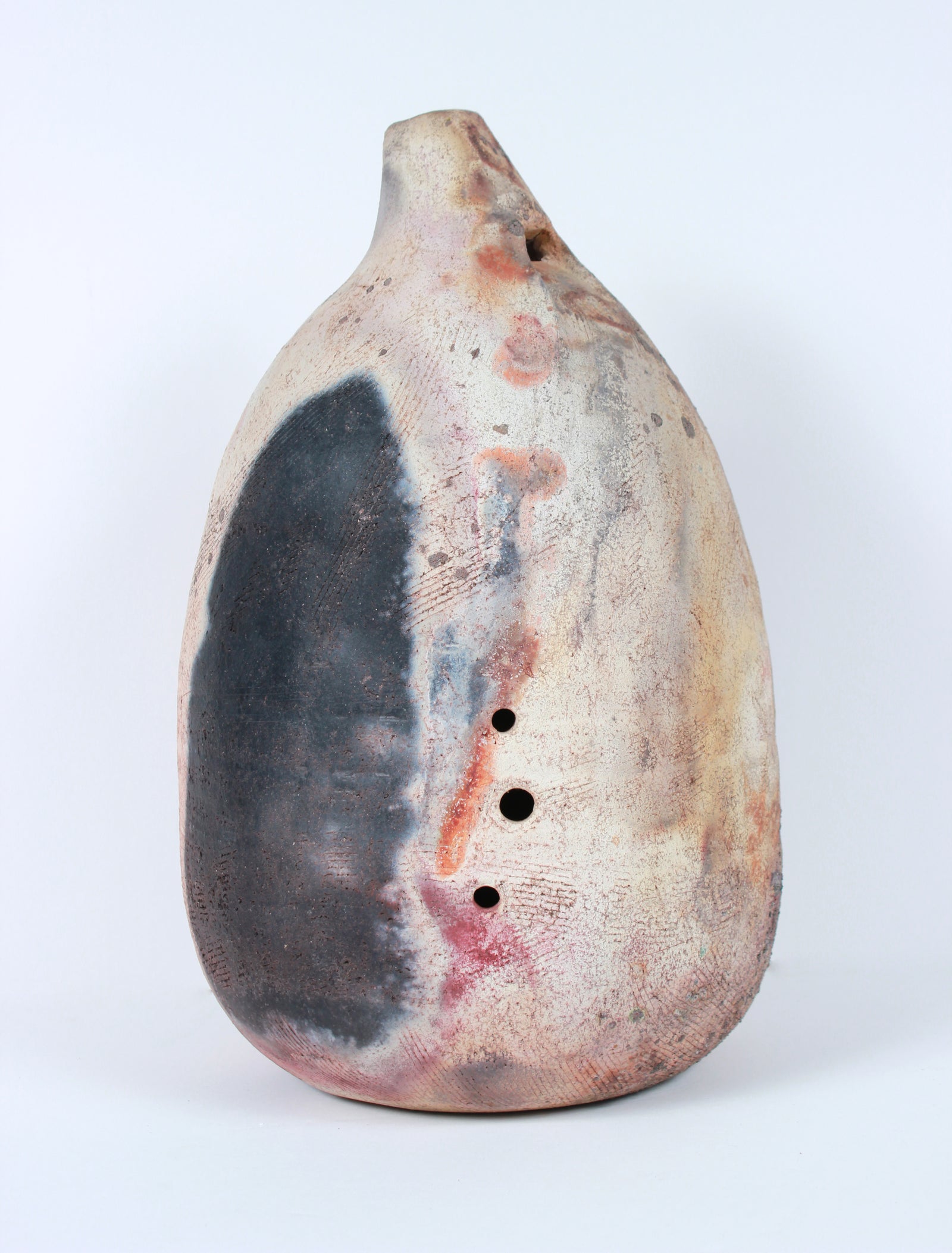 1980s Earthenware <i>Huaca</i> with Raised Detailing <br><br>#B0958