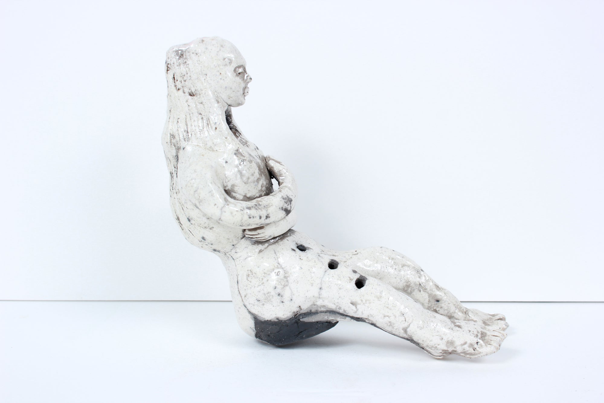 <i>Huaca</i> Female Figure <br>1980s Ceramic <br><br>#B0984