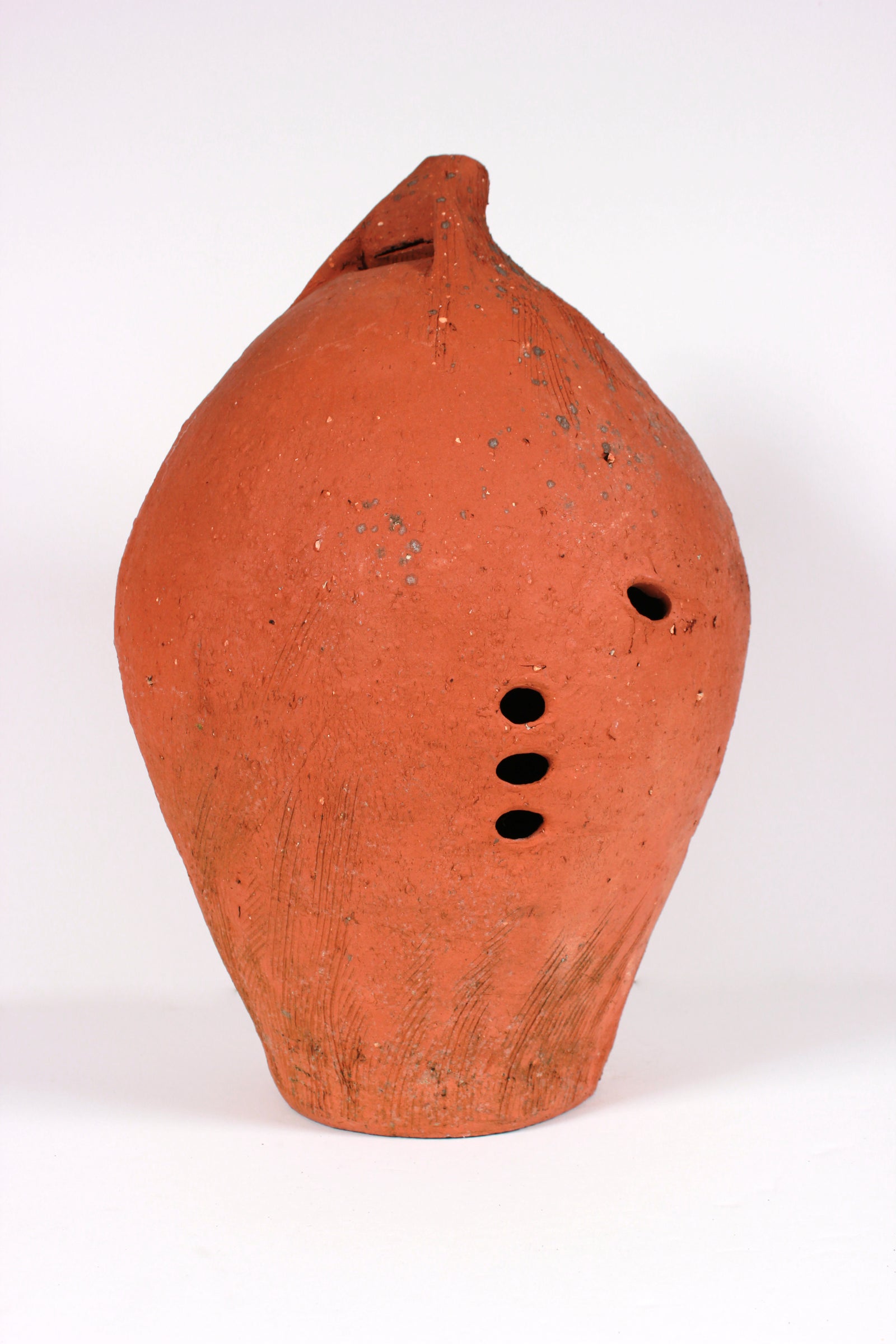 1980s Orange <i>Huaca</i> Instrument  <br><br>#B0998