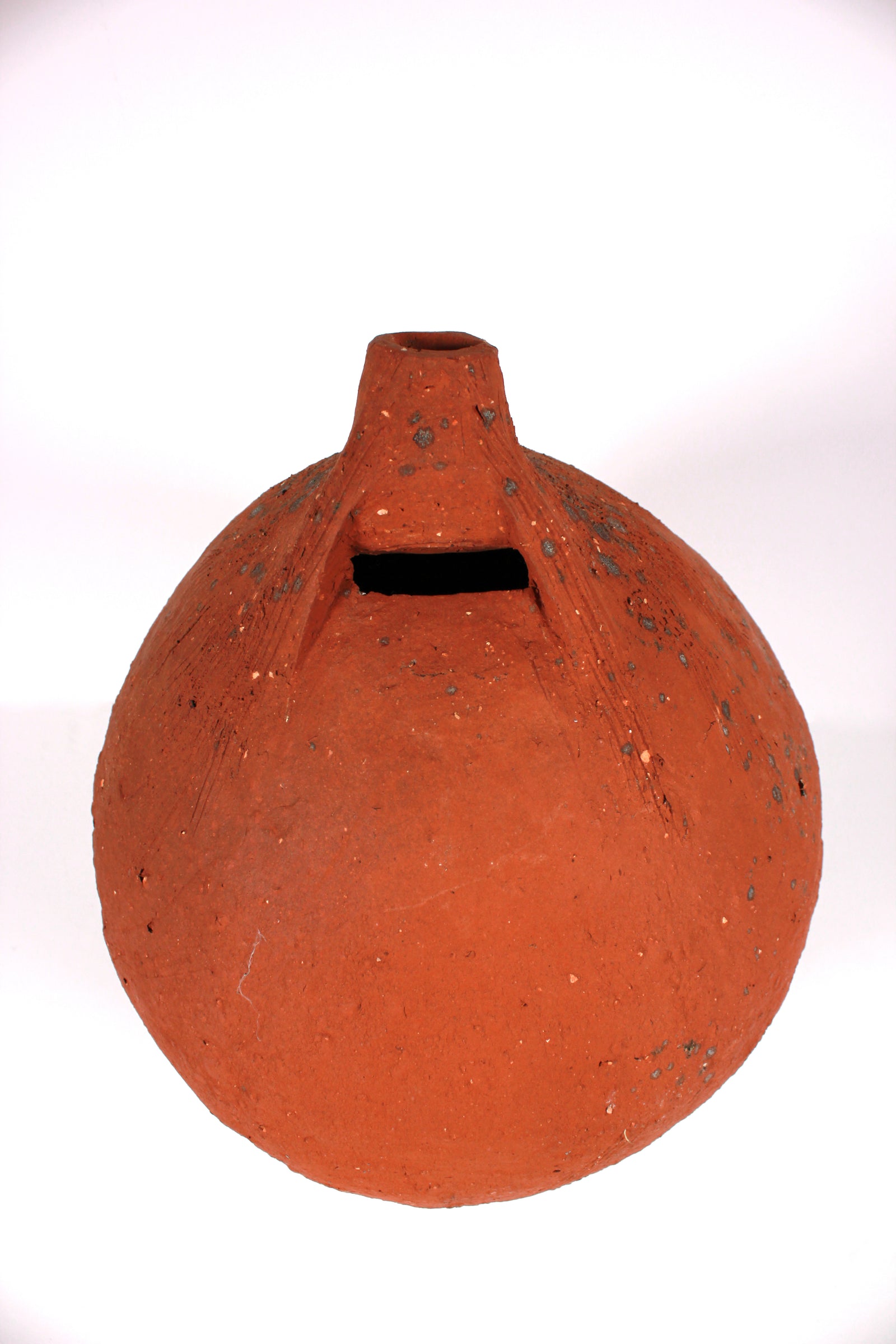 1980s Orange <i>Huaca</i> Instrument  <br><br>#B0998