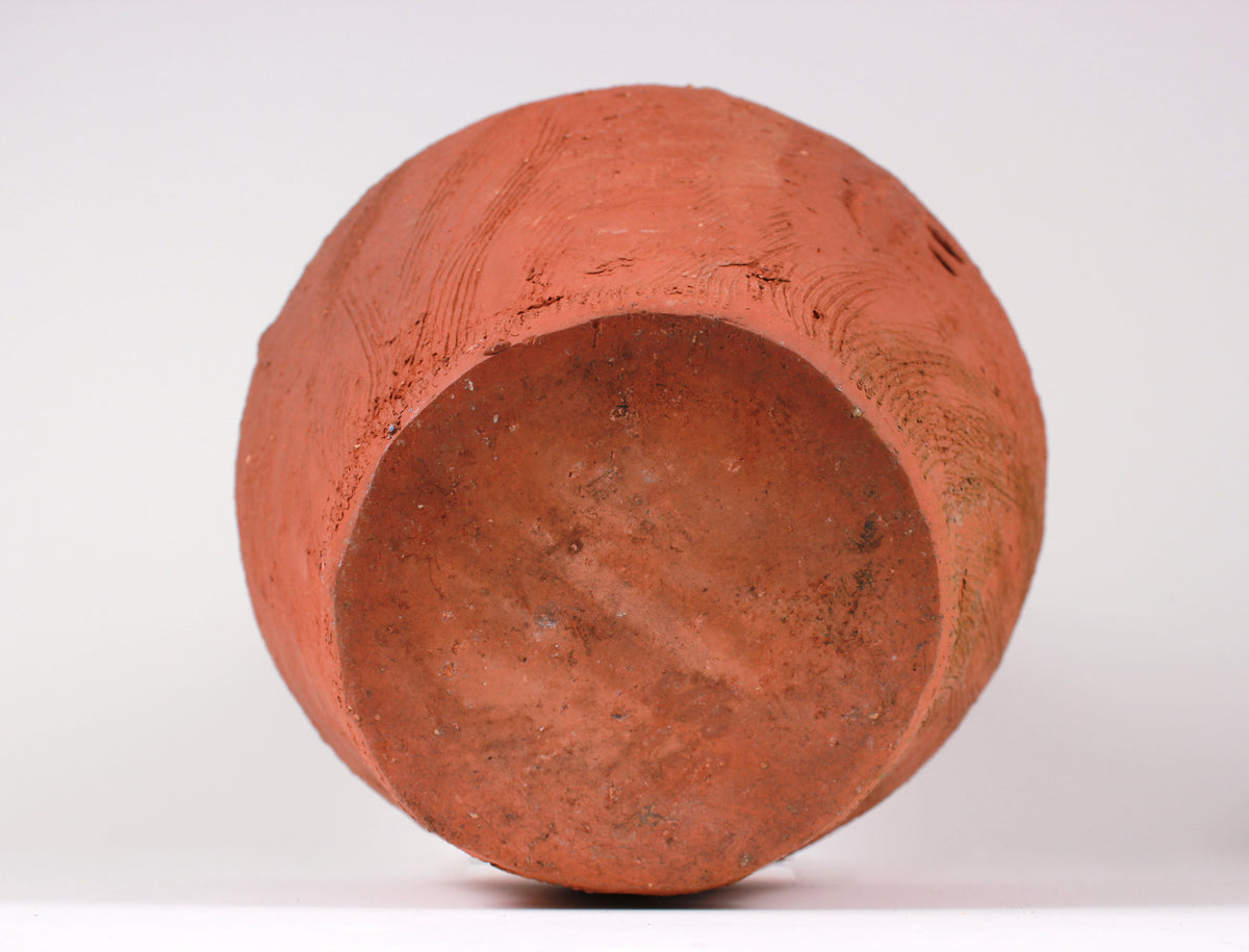 1980s Orange <i>Huaca</i> Instrument  <br><br>#B0998