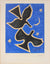<i>Deux oiseaux sur fond bleu (Two Birds on a Blue Background)</i> <br>1961 Lithograph <br><br>#B1028
