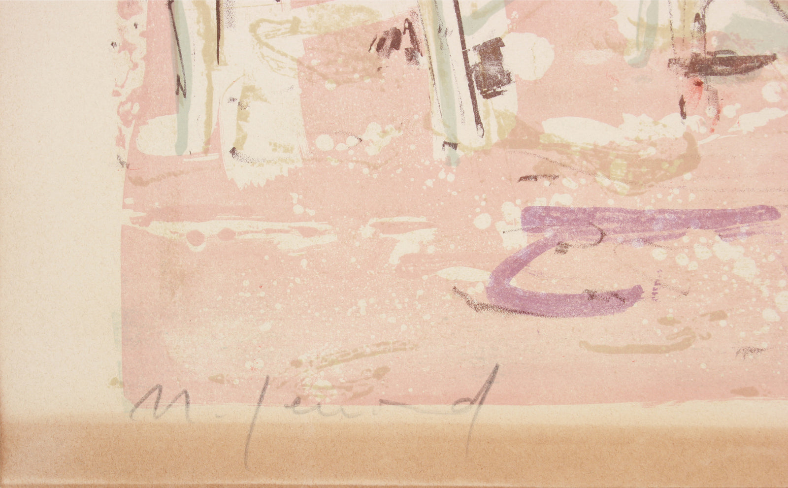 <i>Jeune fille sur la grêve (Young Girl on the Beach)</i> <br>1960 Lithograph <br><br>#B1104