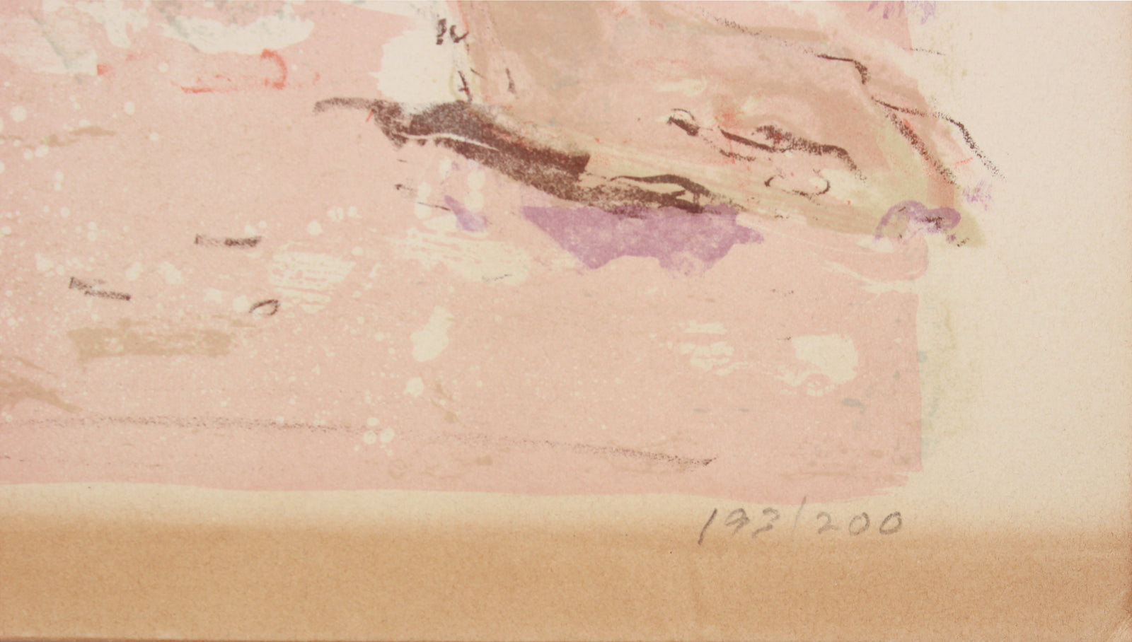 <i>Jeune fille sur la grêve (Young Girl on the Beach)</i> <br>1960 Lithograph <br><br>#B1104