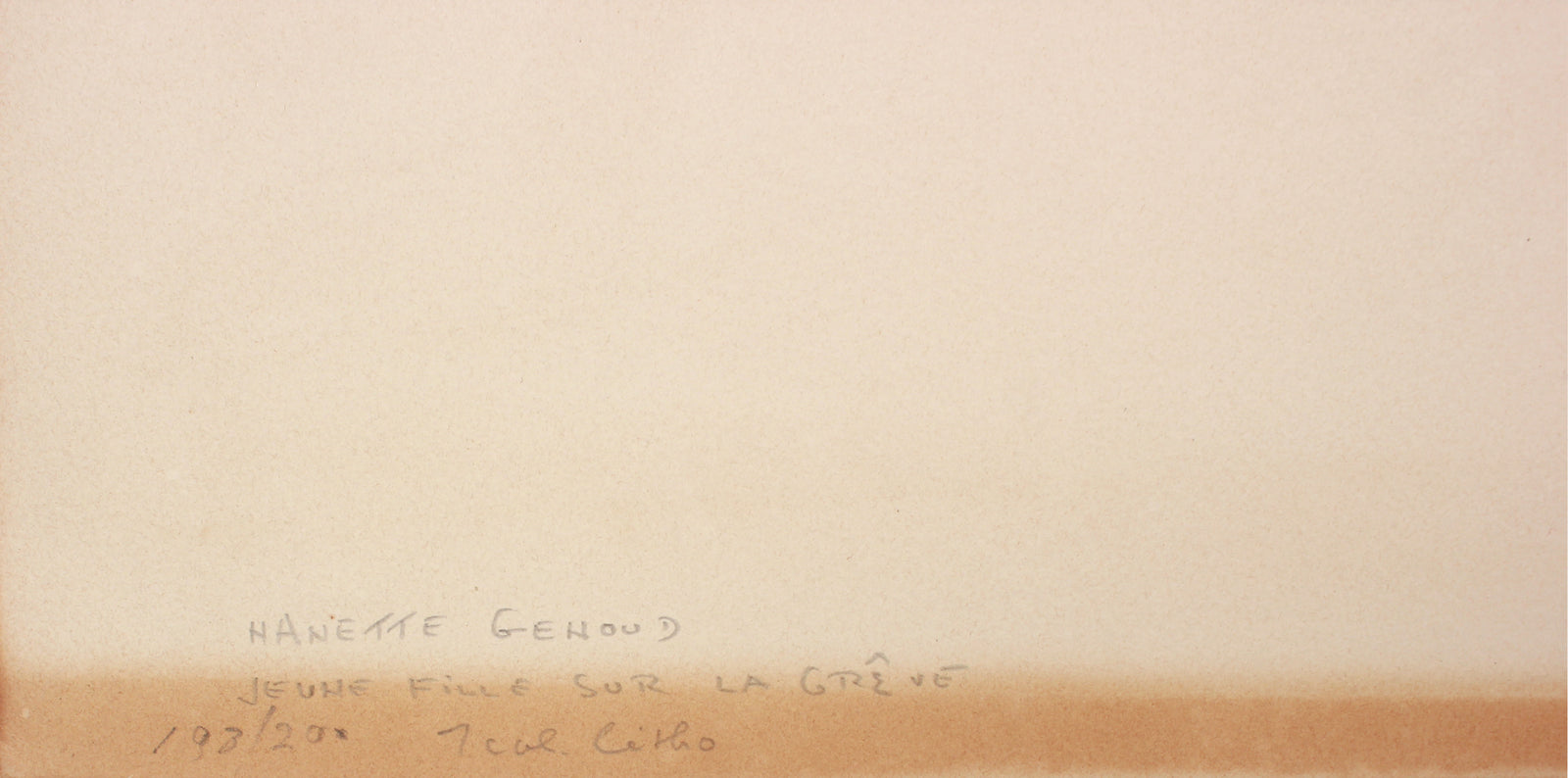 <i>Jeune fille sur la grêve (Young Girl on the Beach)</i> <br>1960 Lithograph <br><br>#B1104