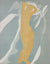 Abstracted Standing Figure with Cherubs <br>1967 Color Lithograph<br><br>#B1118