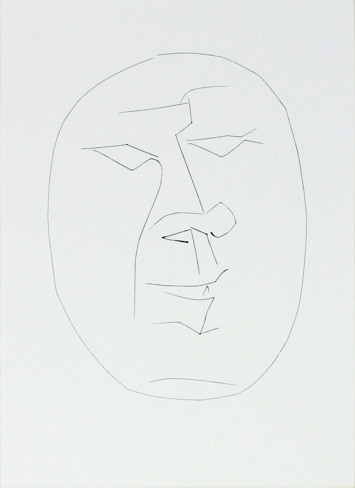 Self-Portrait from <i>Carmen</i> Series <br>1949 Engraving <br><br>#B1121
